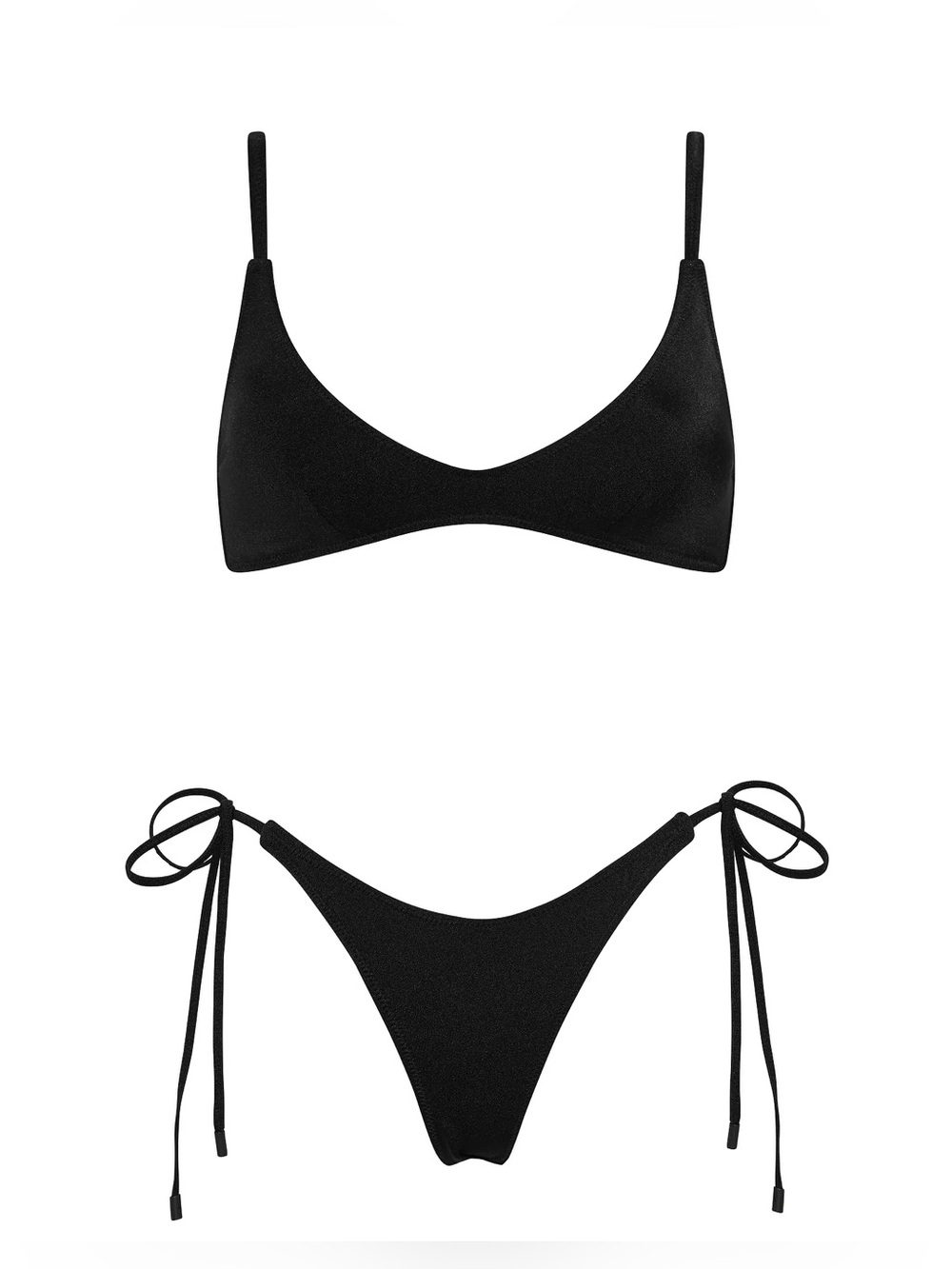 triangl swimwear Black Scoop Bikini Set Medium